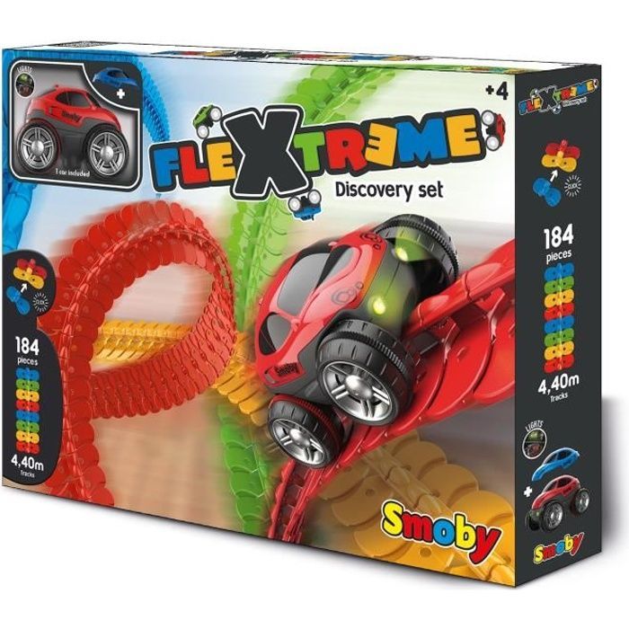 Set de descubrimiento FleXtreme - Pista de coches - 4,40 metros de largo - SMOBY