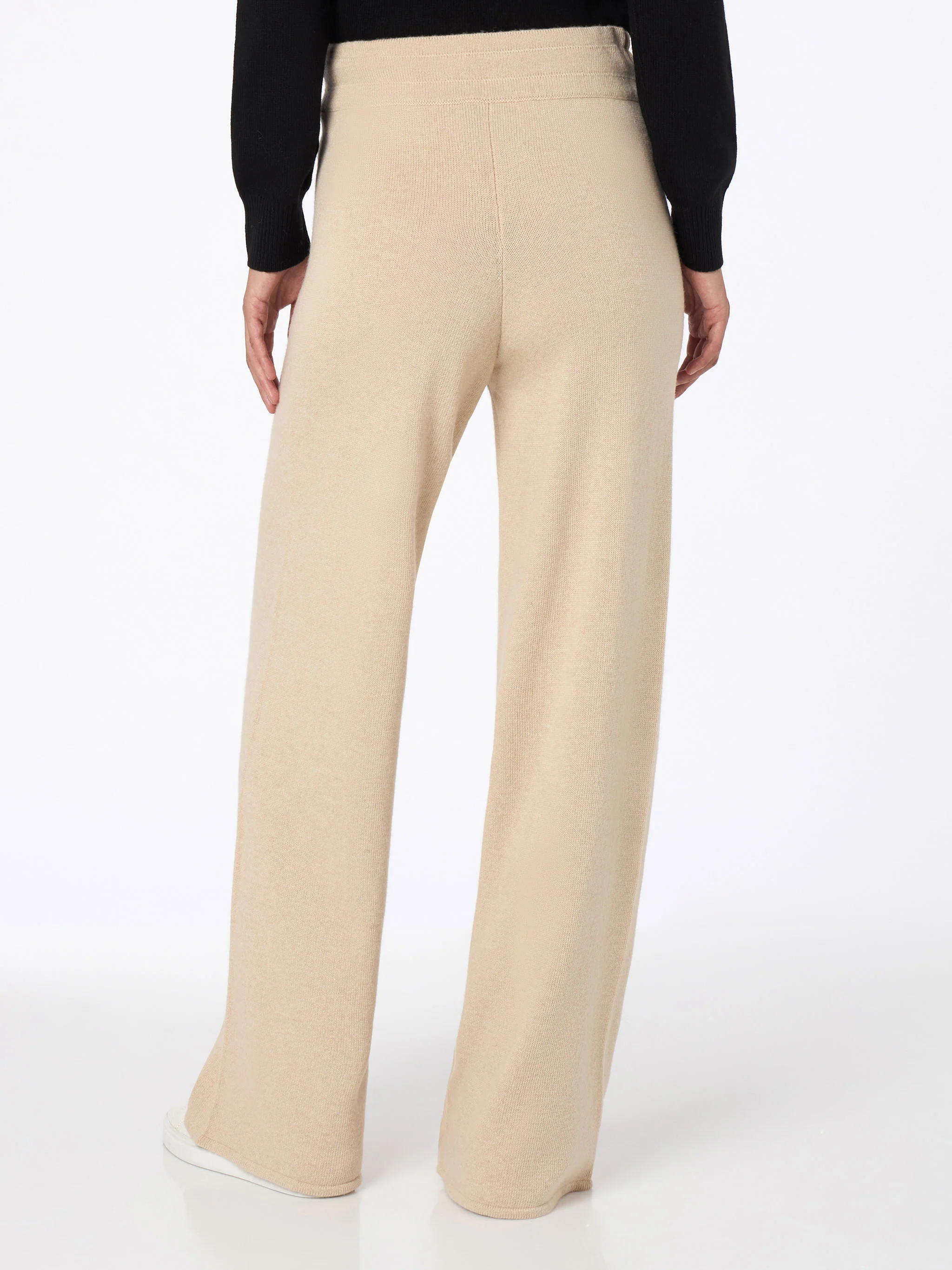 Beige gebreide Cambon damesbroek
