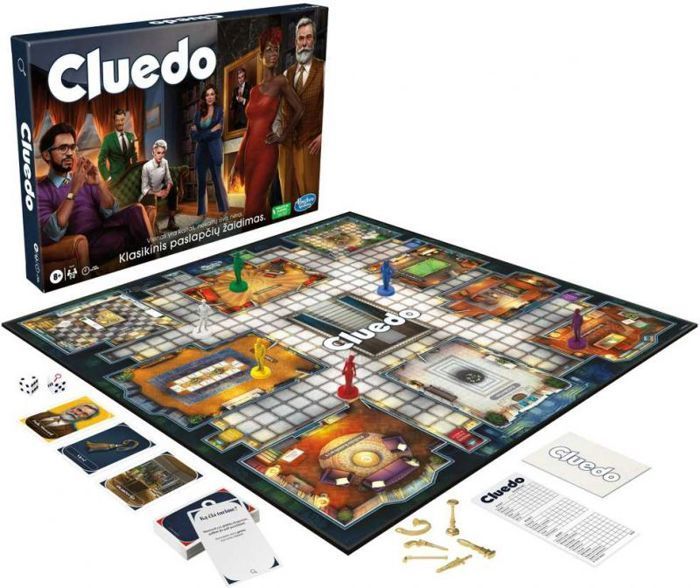 Board game - HASBRO - CLUEDO - Classic strategy game - Lithuanian - 2 or more players