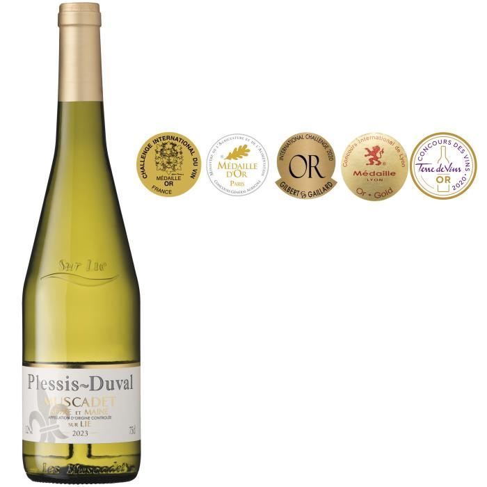 Plessis-Duval Muscadet Sèvre et Maine sur Lie - Vin blanc de Loire 2023