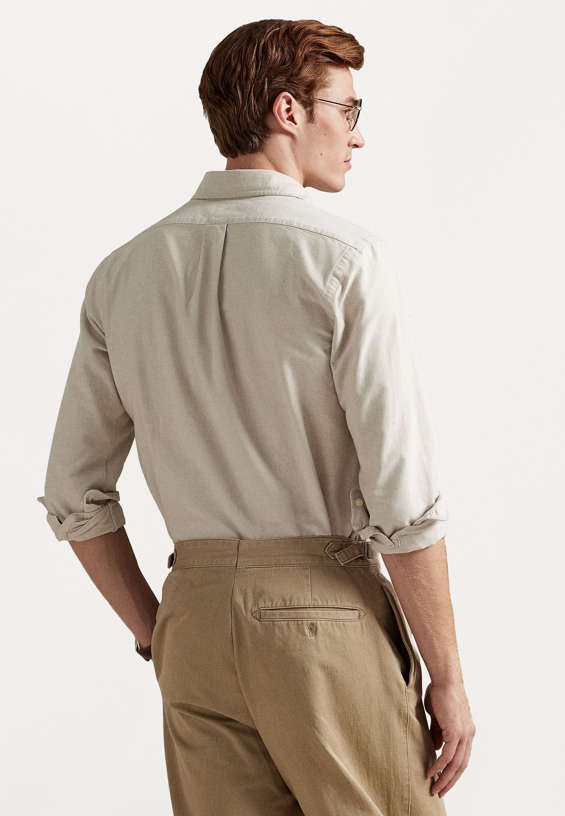 Polo Ralph Lauren CUSTOM FIT OXFORD SHIRT - Shirt - kustbeige