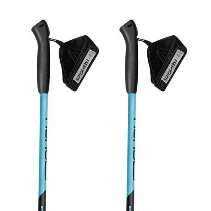 Bastoncini da trekking SPOKEY Meadow - Pieghevoli - Regolabili da 105 a 135 cm - Antiurto