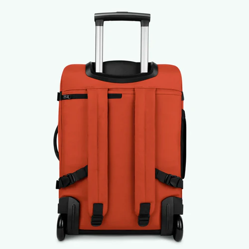 Cabaia kleiner orangefarbener Weichkoffer von Kaikoura mit 2 Rollen