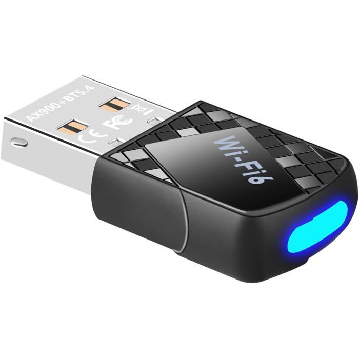 Adaptador WiFi 6 - OTBACT - AX900Mbps - Bluetooth 5.4 - Doble banda 2.4G/5G - Compatible con Windows 11/10/7