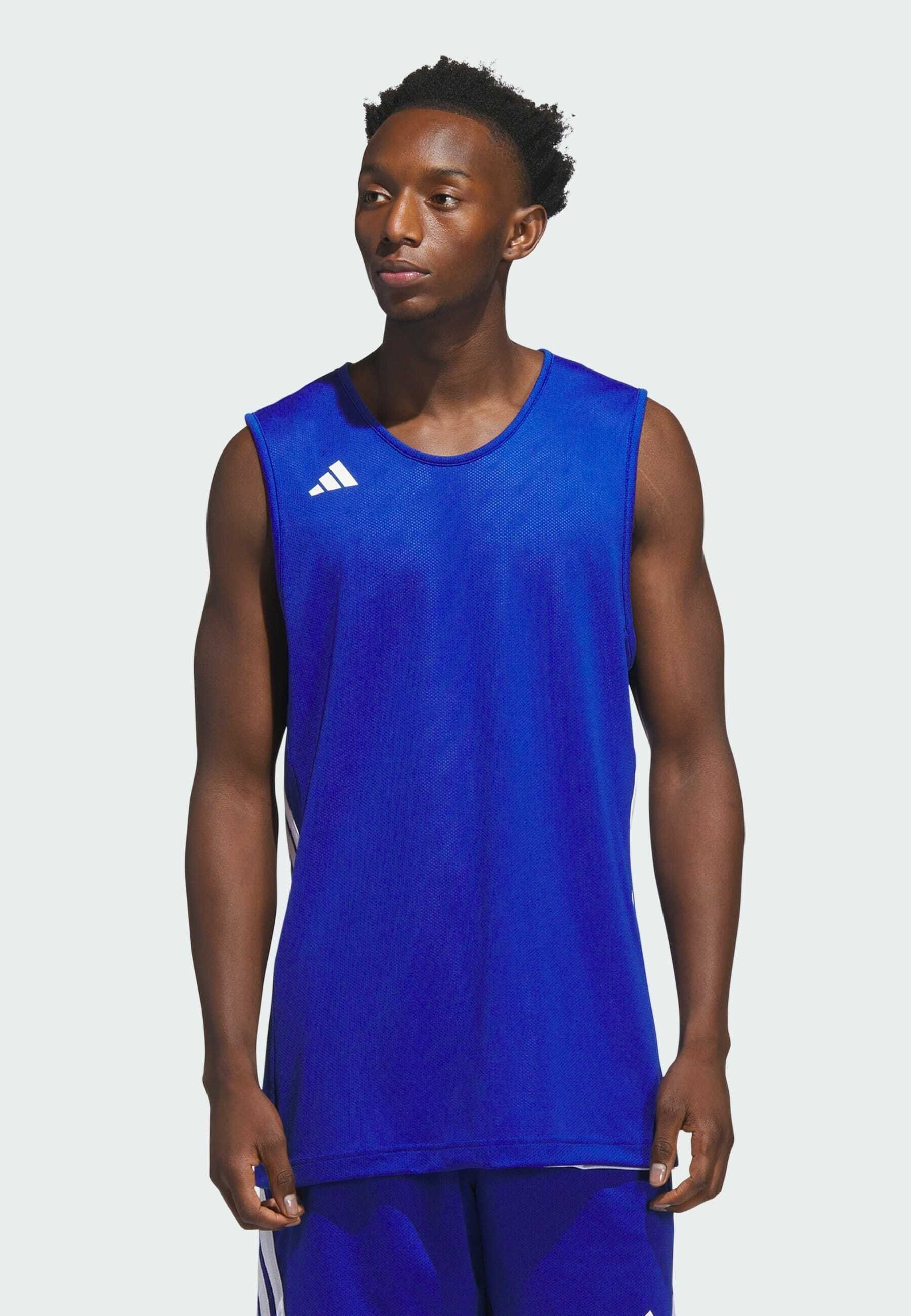 Bola de basquete reversível adidas Performance 3G Speed - Topo - azul royal e branco