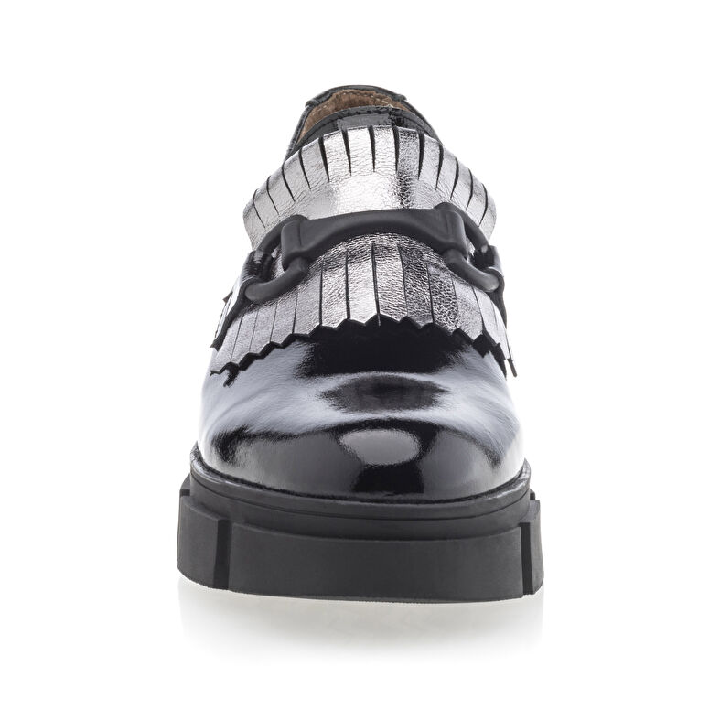 Svarta loafers/båtskor för kvinnor