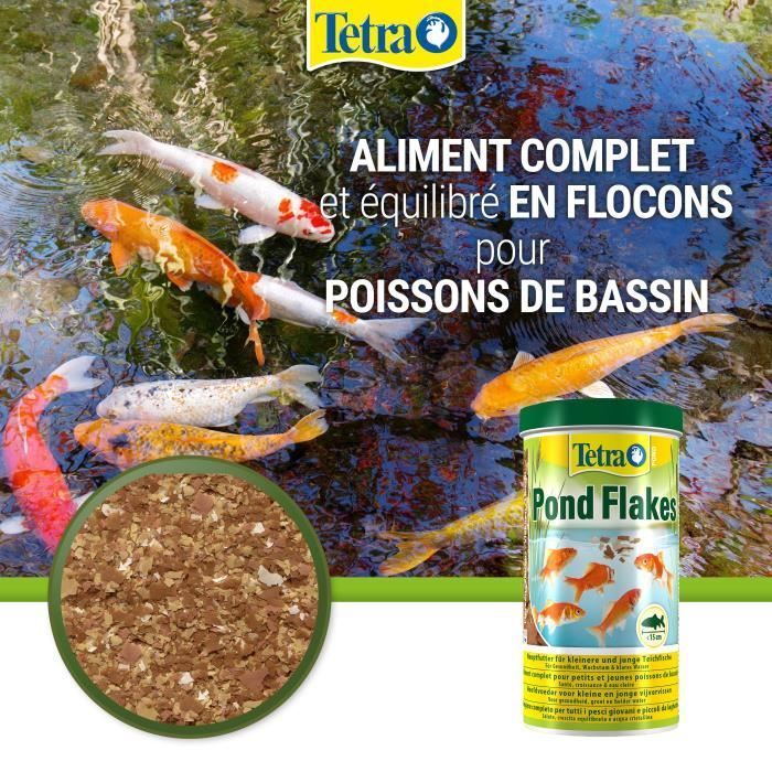 Ração para peixes - TETRA - Flocos para lago - 1 litro - Flocos para peixes de lago - Junior