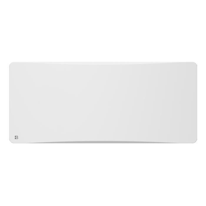 Radiateur électrique fixe à inertie sèche - Double cœur de chauffe - BESTHERM - ALMEA 2000W - horizontal blanc