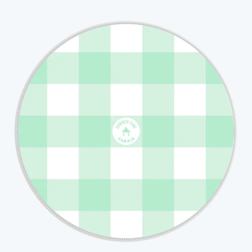 Cabaia Serviette ronde Negril Beach vert