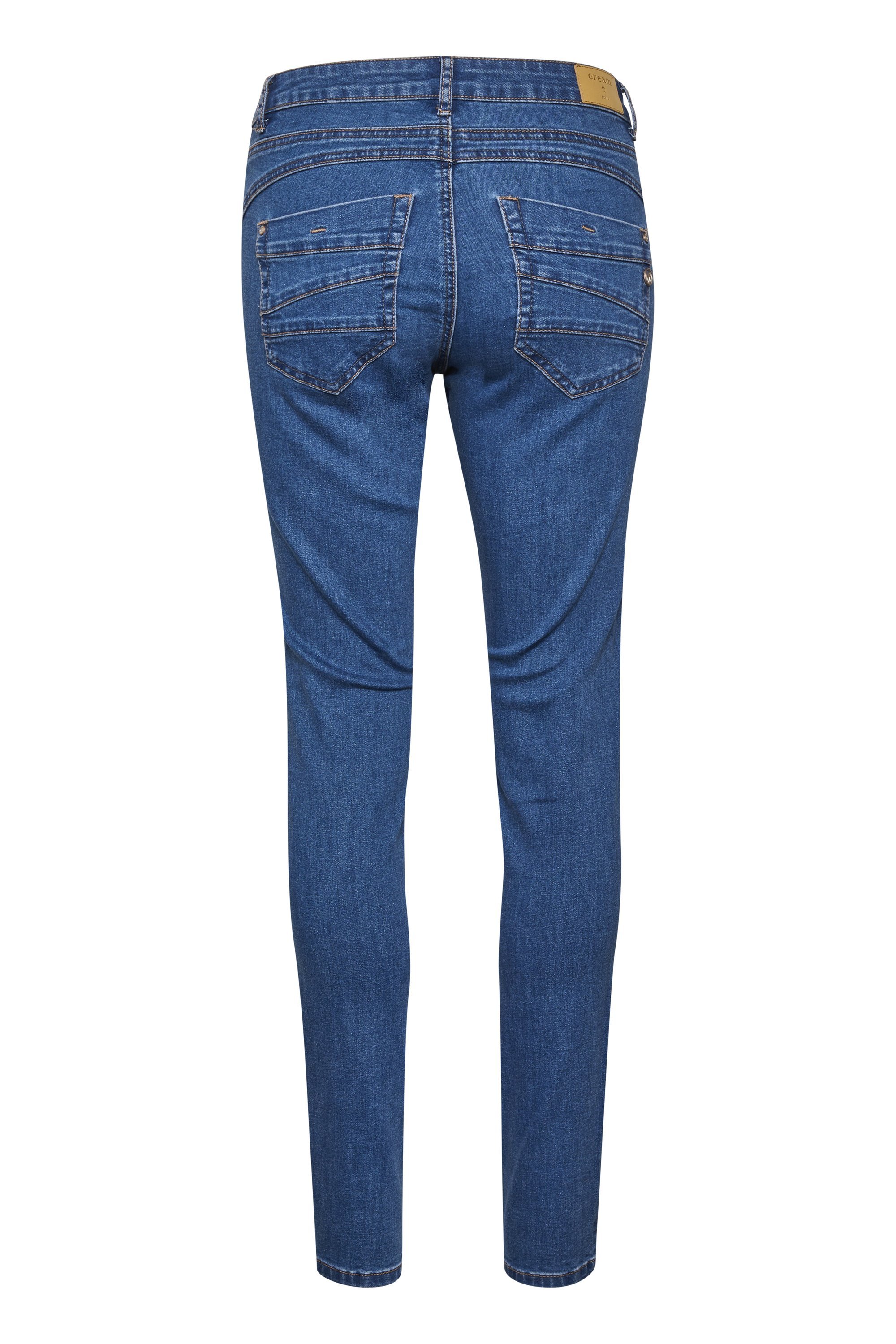 Crème CRLONE COCO - Slim fit jeans - indigoblauwe denim