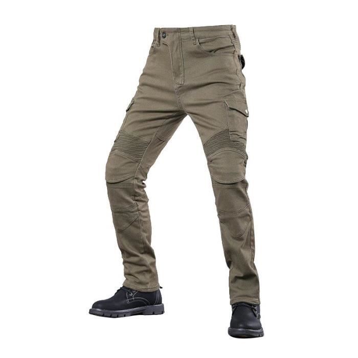 Pantalones de moto para hombre, pantalones de motocross con protecciones, estilo invertido, compatibles con Harley-Davidson, Kawasaki, Honda y BMW.