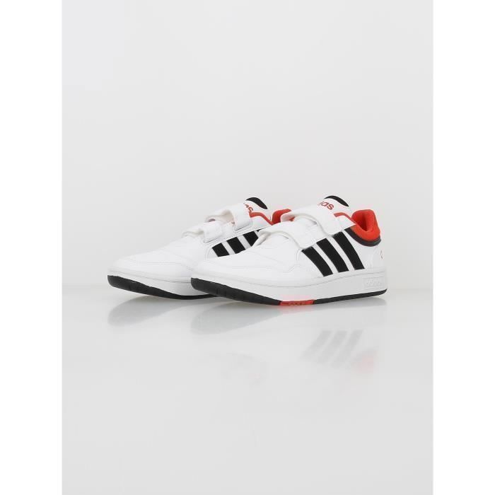 Zapatillas bajas Hoops 3.0 cf c de piel o piel sintética - Adidas - Con cordones - Para niño - Blancas