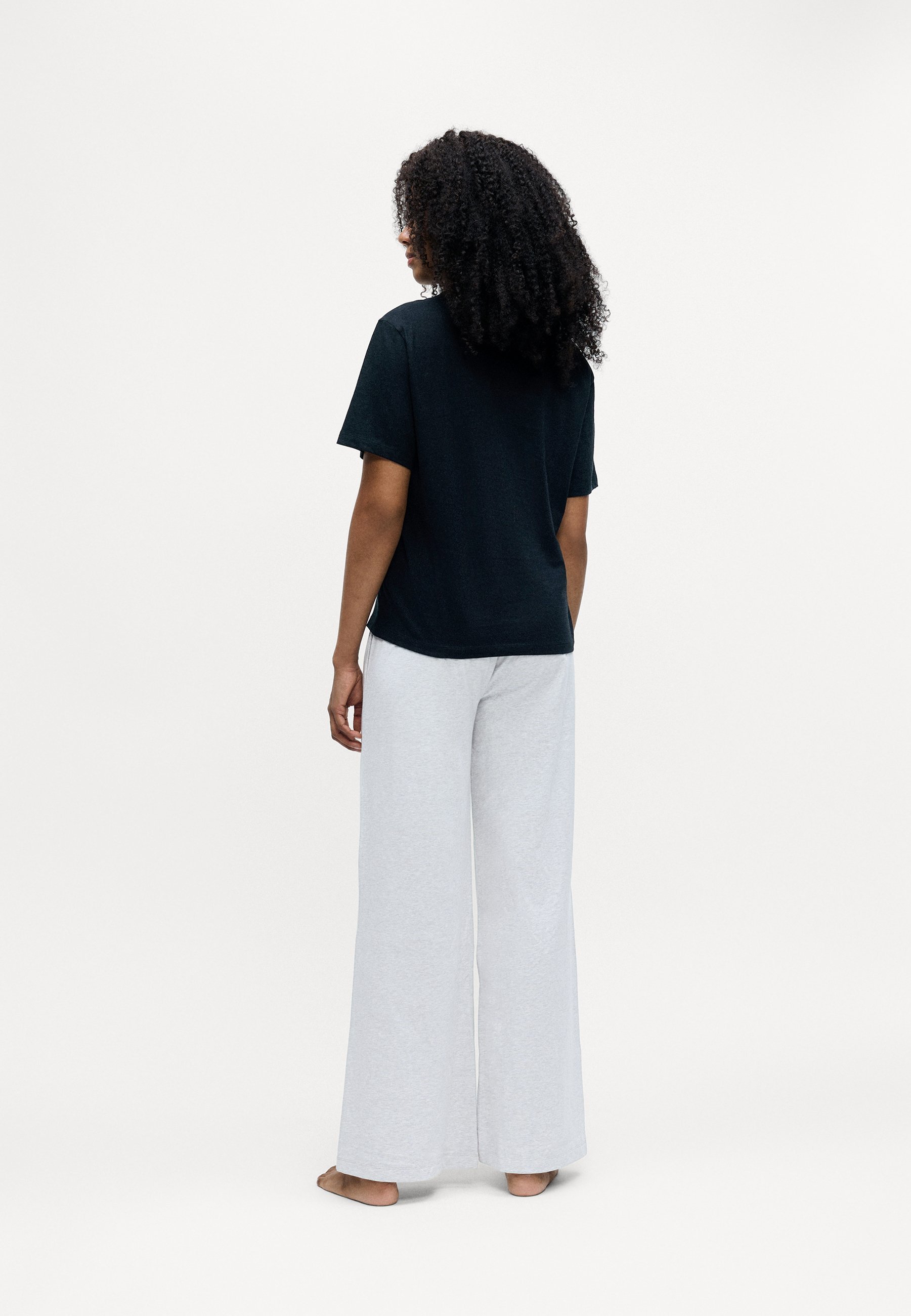Abbigliamento da casa Lacoste - Maglia da pigiama - nero/bianco