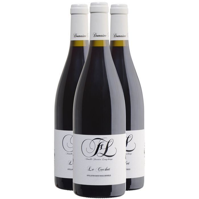 Domaine FL Anjou Villages Le Cochet 2018 - Vin Rouge du Val de Loire (3x75cl) BIO