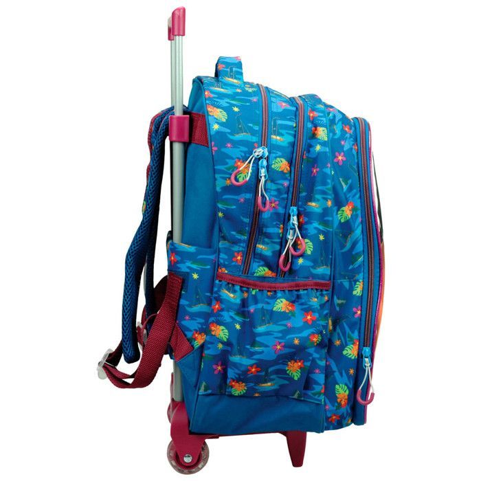 Grand trolley cartable à roulettes sac à dos VAIANA Disney primaire 46cm