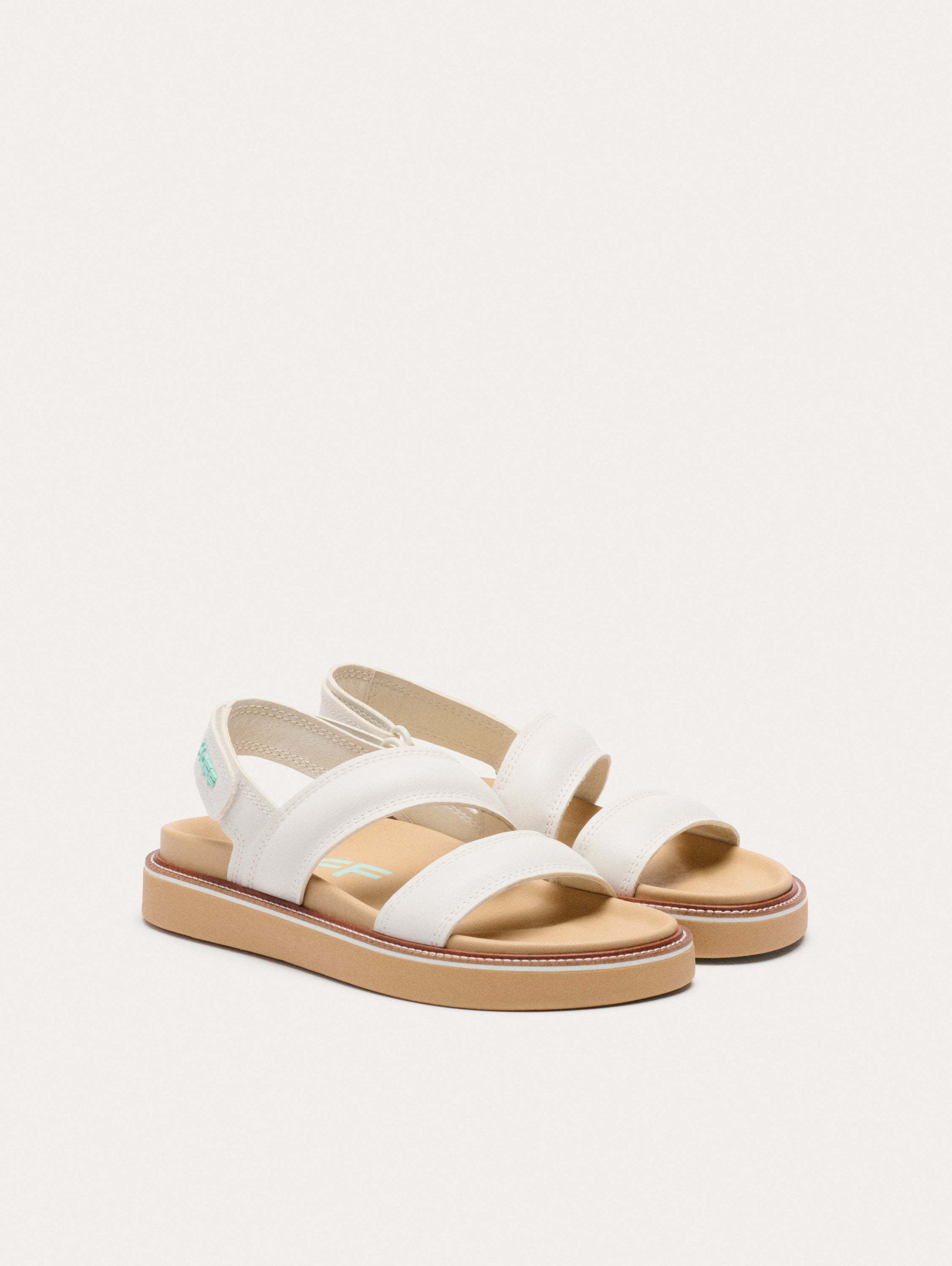 SANDALIA PIEL ROAD OFF WHITE