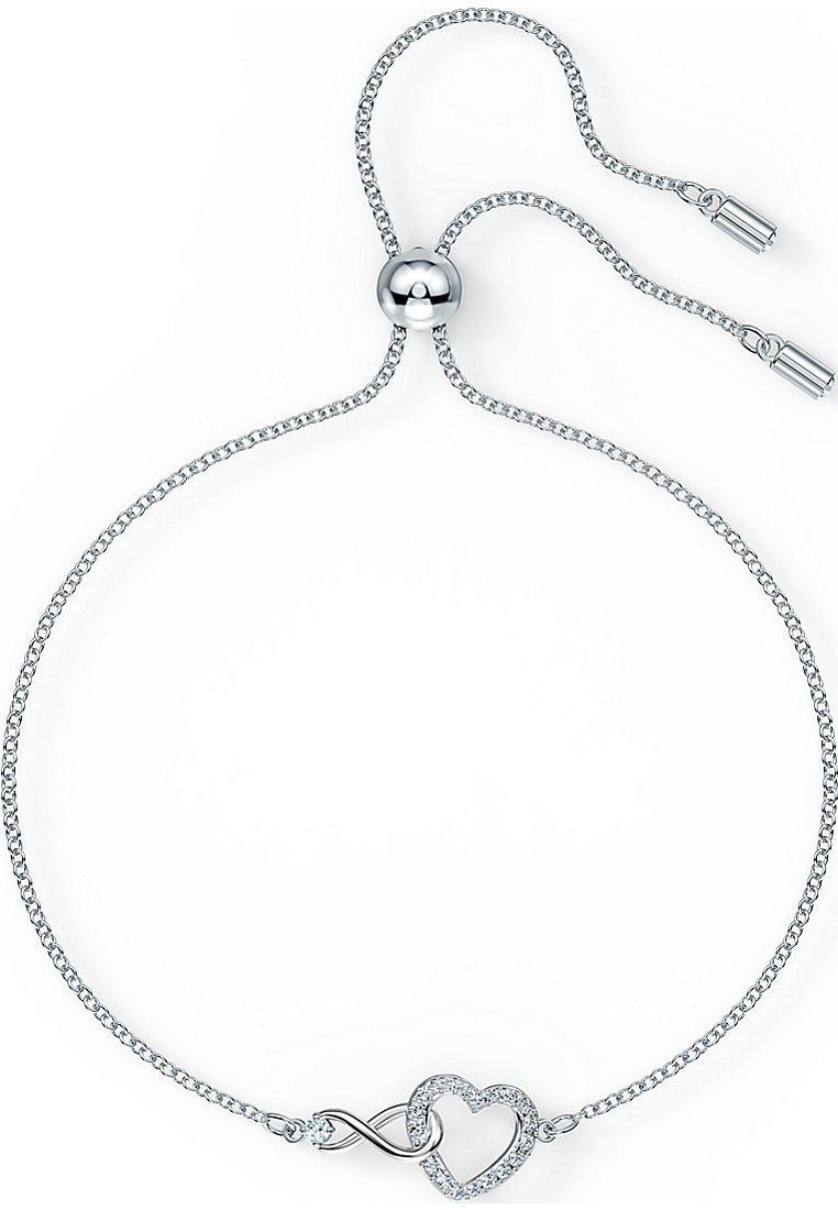 Bracciale Swarovski HYPERBOLA INFINITY AND HEART - Bracciale - color argento