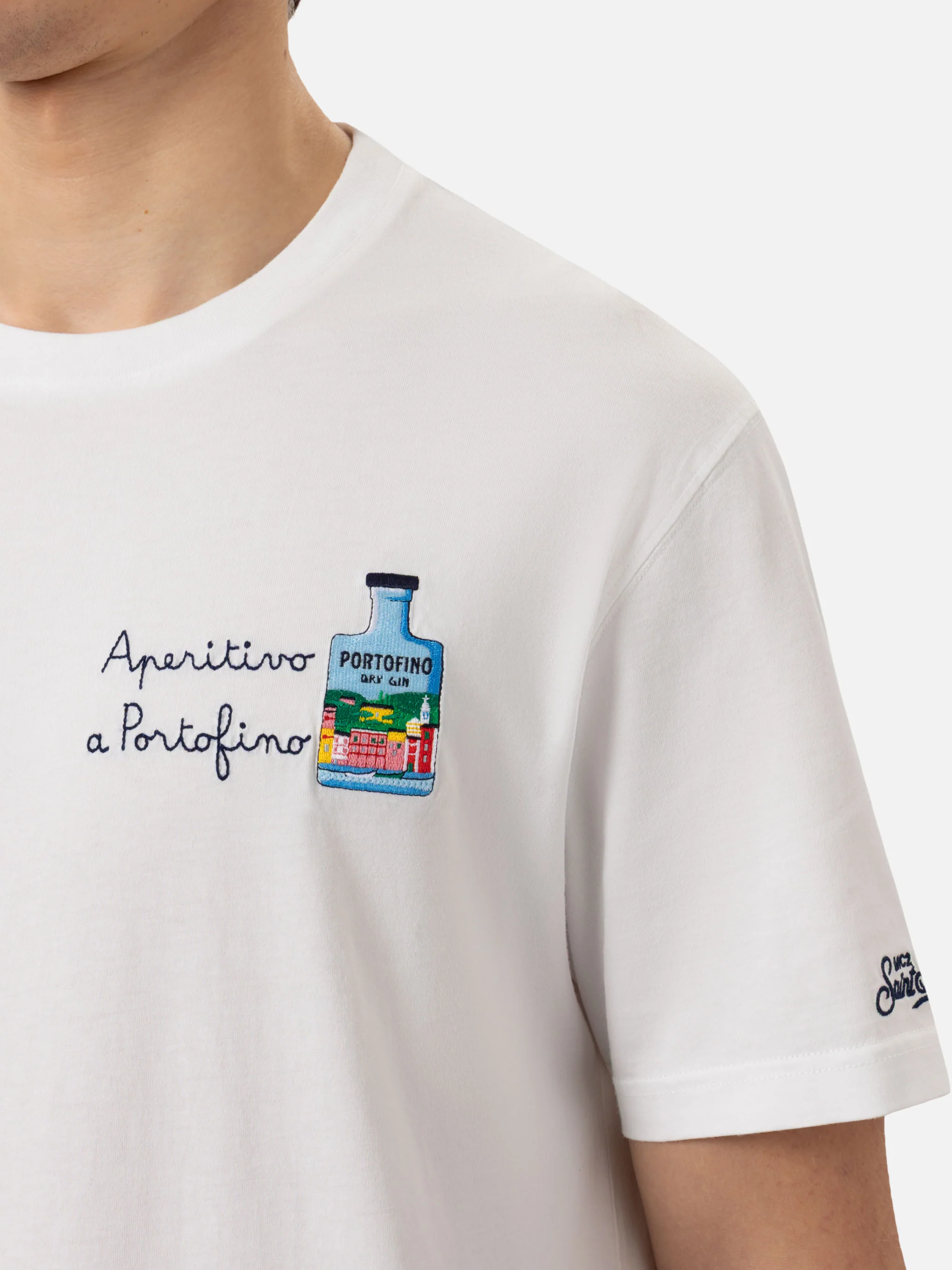 Heren katoenen T-shirt met 