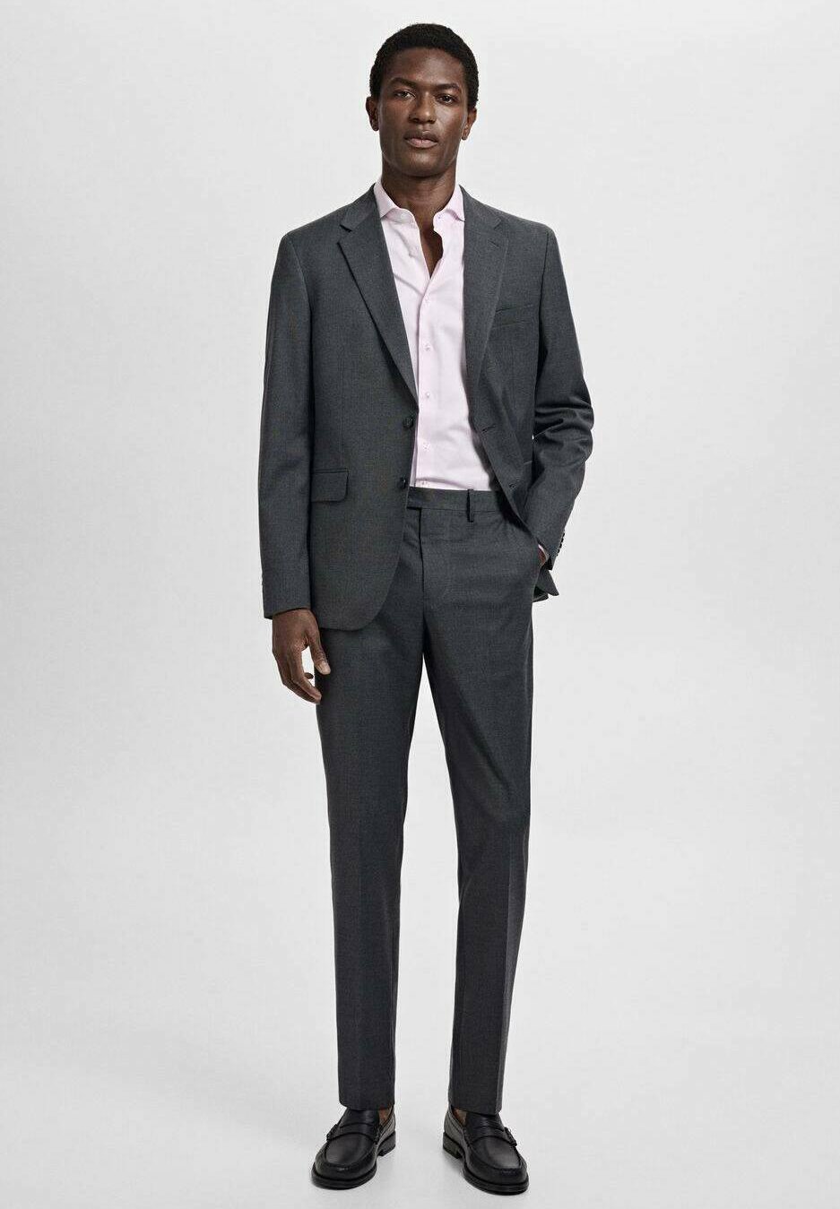 Mango Businesshemd – Hellrosa