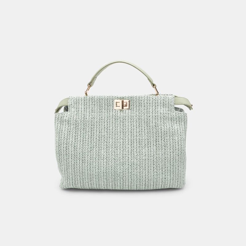 BATA handväska i raffia för kvinnor
