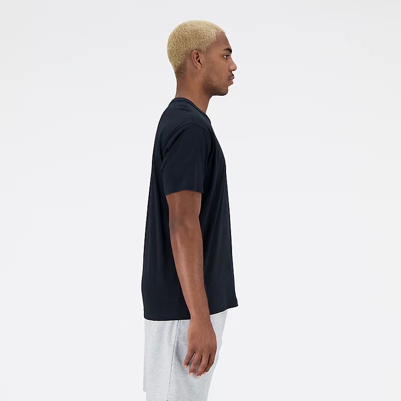 Ανδρικό T-shirt Essentials Reimagined Graphic Cotton Jersey με κοντό μανίκι – ΜΑΥΡΟ