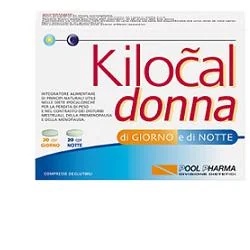 KILOCAL Kilocal Donna Complemento alimenticio bajo en calorías Día y noche 40 comprimidos Control de peso