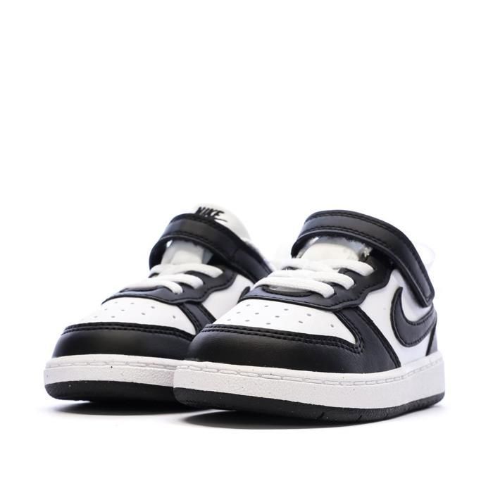 Baskets Noir/Blanc Enfant Nike Court Borough Low Recraf