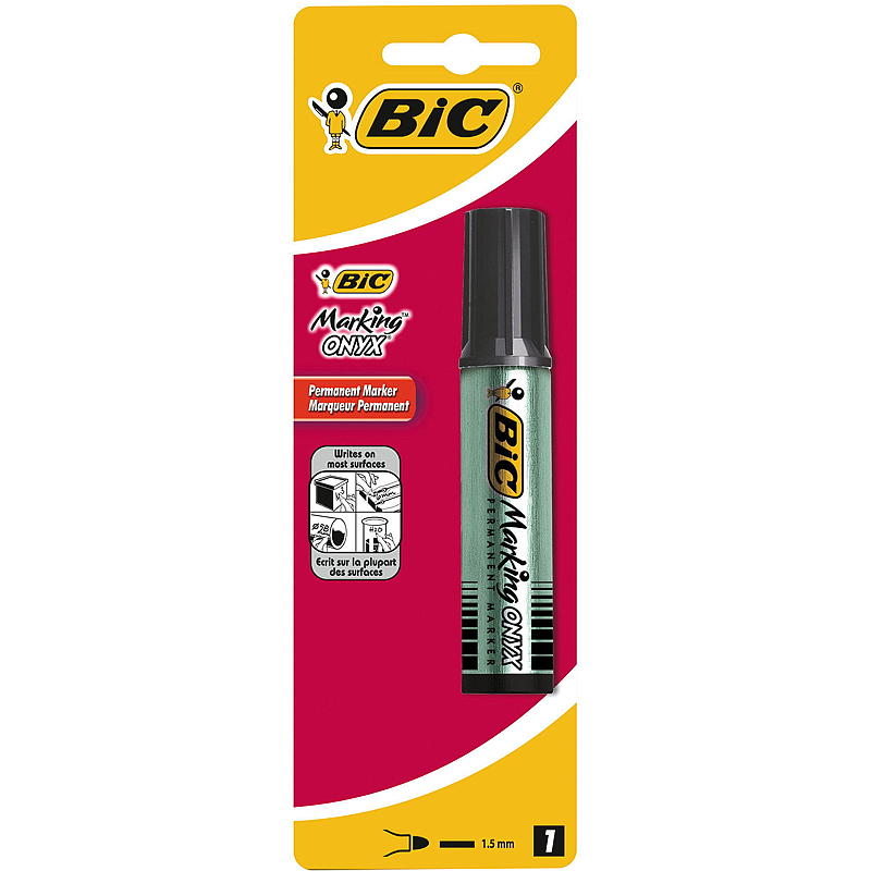 BIC merkepenn tykk, onyx 1482