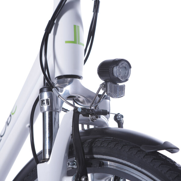 Bicicletă electrică de oraș Metropolitan Joy, albă, 28 inch