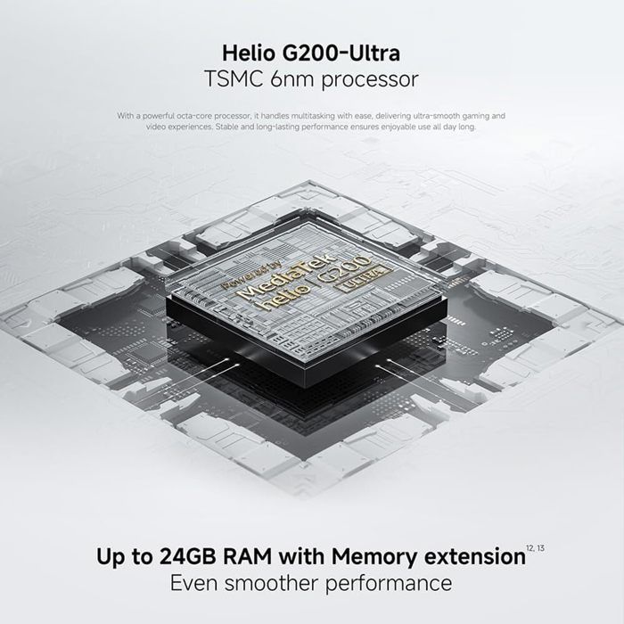 Smartphone Xiaomi Redmi Note 15 Pro 4G con 12 GB di RAM, 512 GB di memoria interna, colore grigio titanio, batteria da 6500 mAh, fotocamera da 200 MP e display AMOLED da 6,77'' - Versione globale.