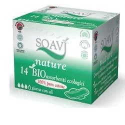 SOAVÌ Soavì Nature Bioabsorbent Wings Dag 14 maandverband