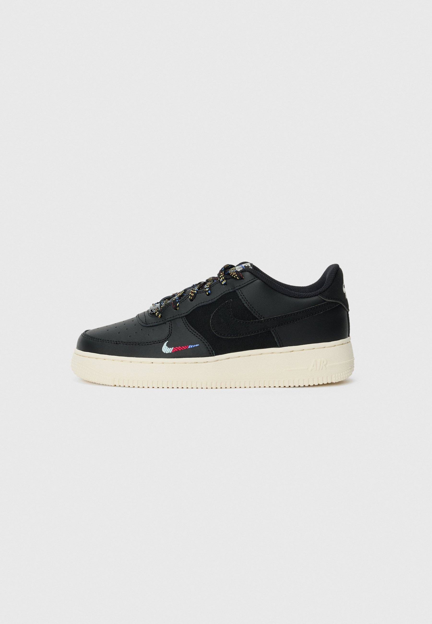 Nike Sportswear AIR FORCE 1 UNISEX - Sneakers - zwart/saturn goudkleurig/komeetblauw