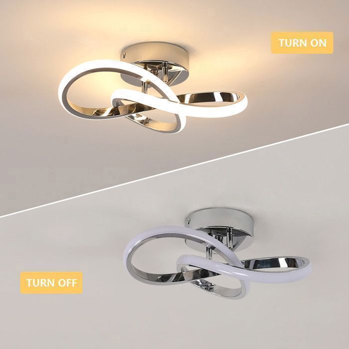 DELIPOP LED Ceiling Light – Chrome – 30W 3000K – 30x10 cm