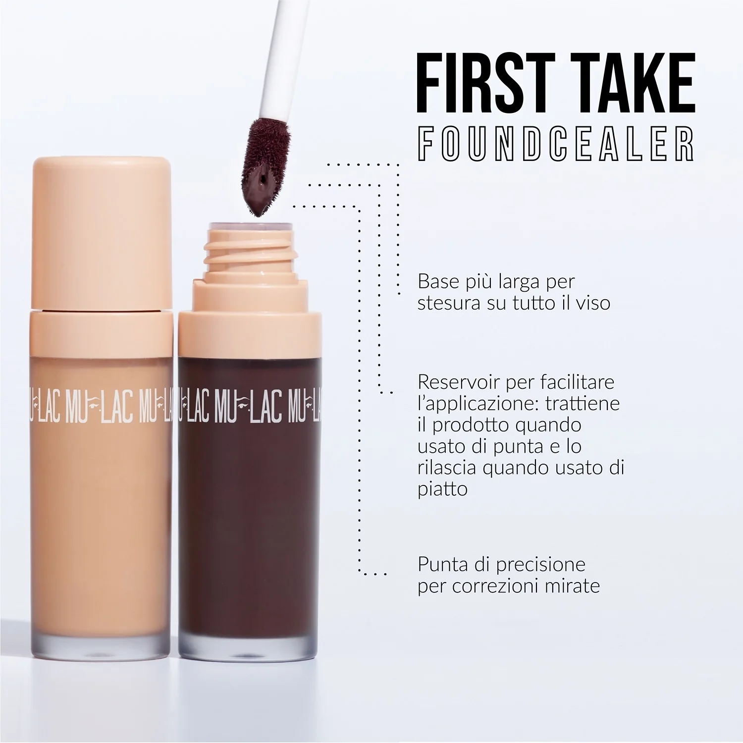 Viso FIRST TAKE FOUNDCEALER - Fondotinta-Correttore Uniformante - Fondotinta liquido, Correttore
