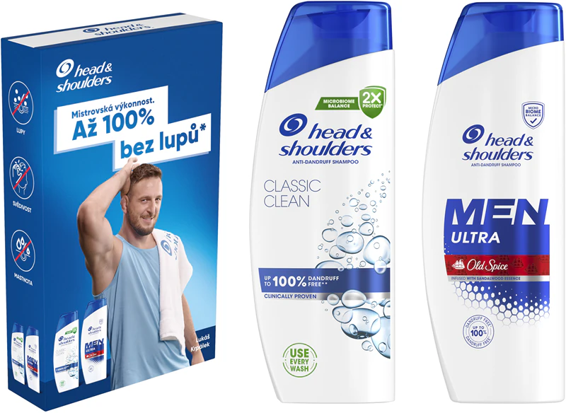 Head & Shoulders Classic Clean + Ultra Old Spice Cadeauset voor mannen