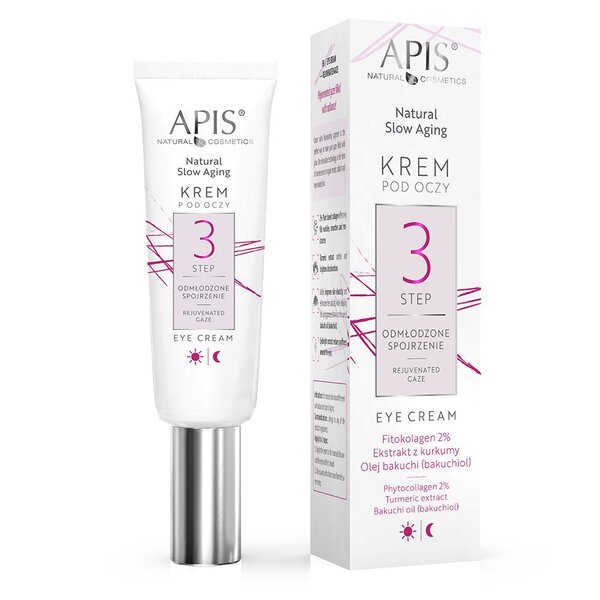 APIS lėtas senėjimas – paakių kremas 3 ŽINGSNIS „Atjaunintas žvilgsnis“ 15 ml