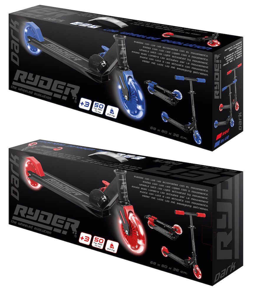  Patinete 2 Ruedas Ryder Dark LED Light (3441)