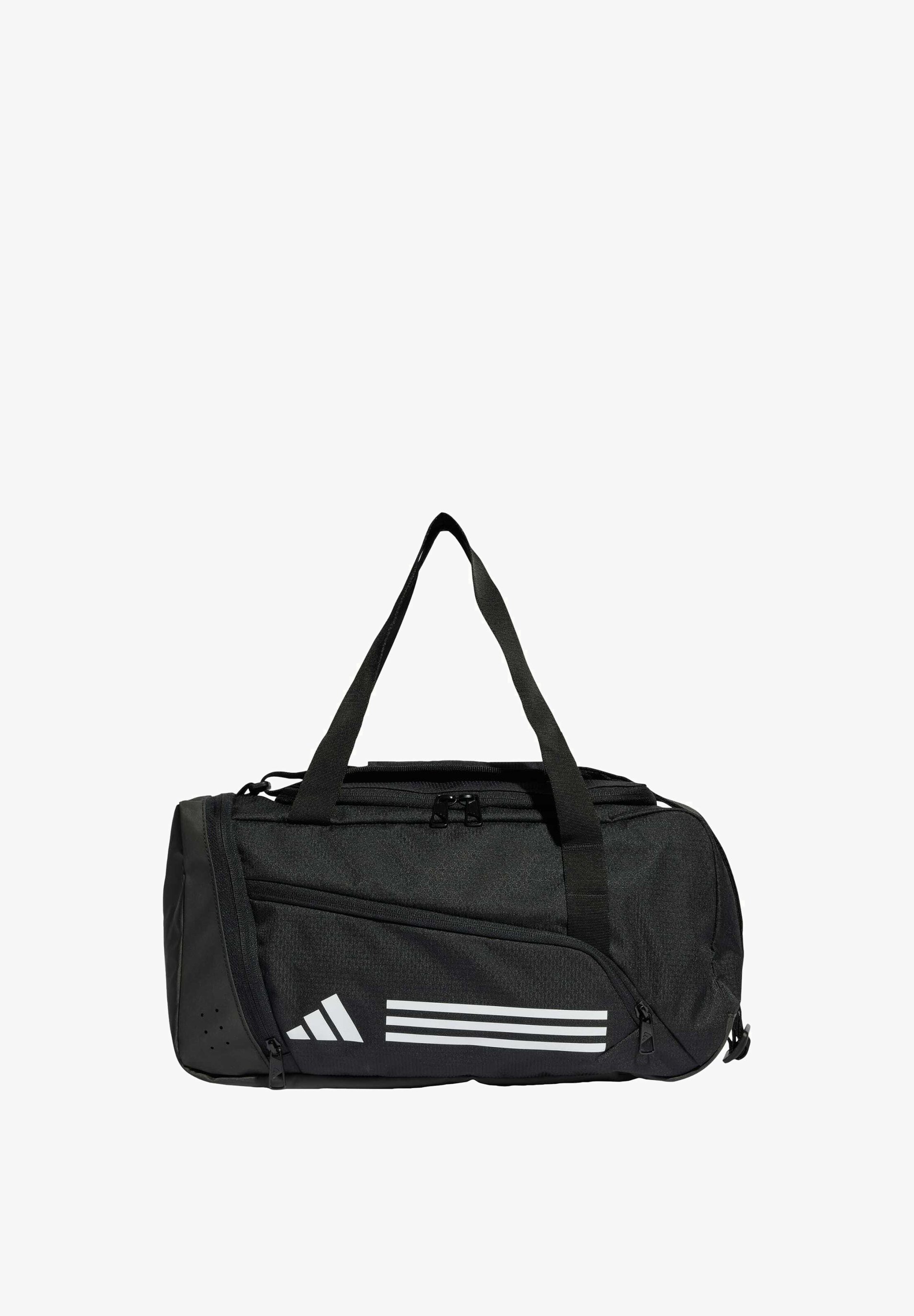 adidas Performance ESSENTIALS 3-STRIPES DUFFEL XSMALL - Taška - čiernobiela