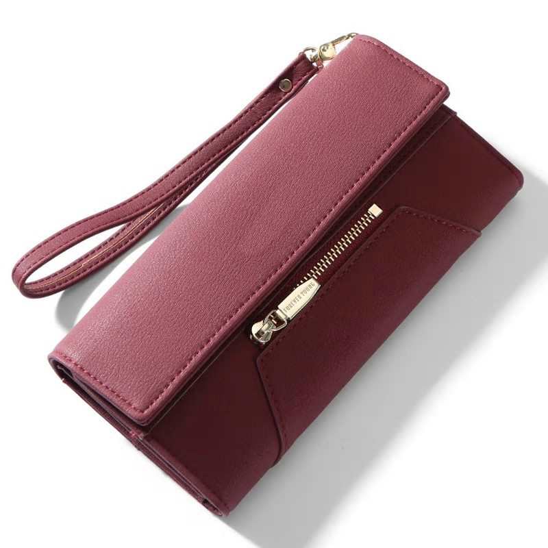 Pochette portefeuille bracelet Forever Young pour femme, nombreux rayons, portefeuille zippé, sac à main de créateur avec poche pour téléphone portable
