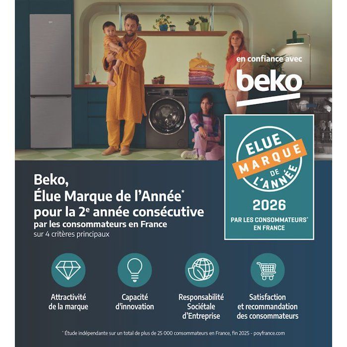 BEKO DVN06430W b100 Vrijstaande vaatwasser - 14 couverts - 60 cm breed - 47 dB - Energieklasse D - Wit