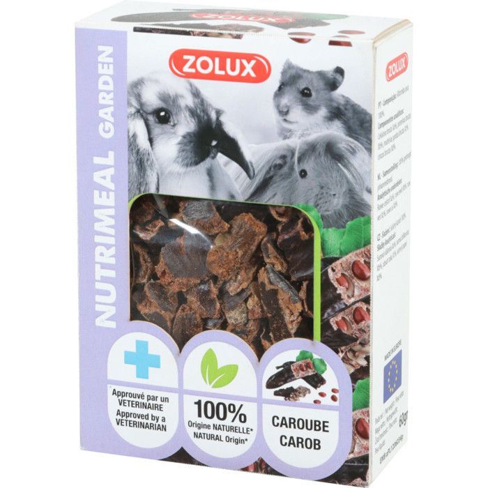 Friandises Caroube séché 40 g pour rongeur - zolux