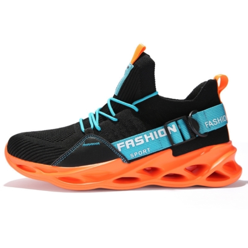 Scarpe da ginnastica da uomo in mesh traspirante, scarpe sportive da corsa unisex, scarpe leggere, morbide, con suola spessa e forata, scarpe da coppia, scarpe da ginnastica atletiche da donna
