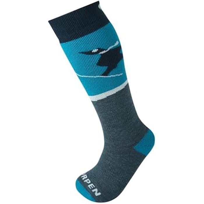 Chaussettes de ski - LORPEN - Lot de 2 paires - Enfants - Écologiques - Mérinos