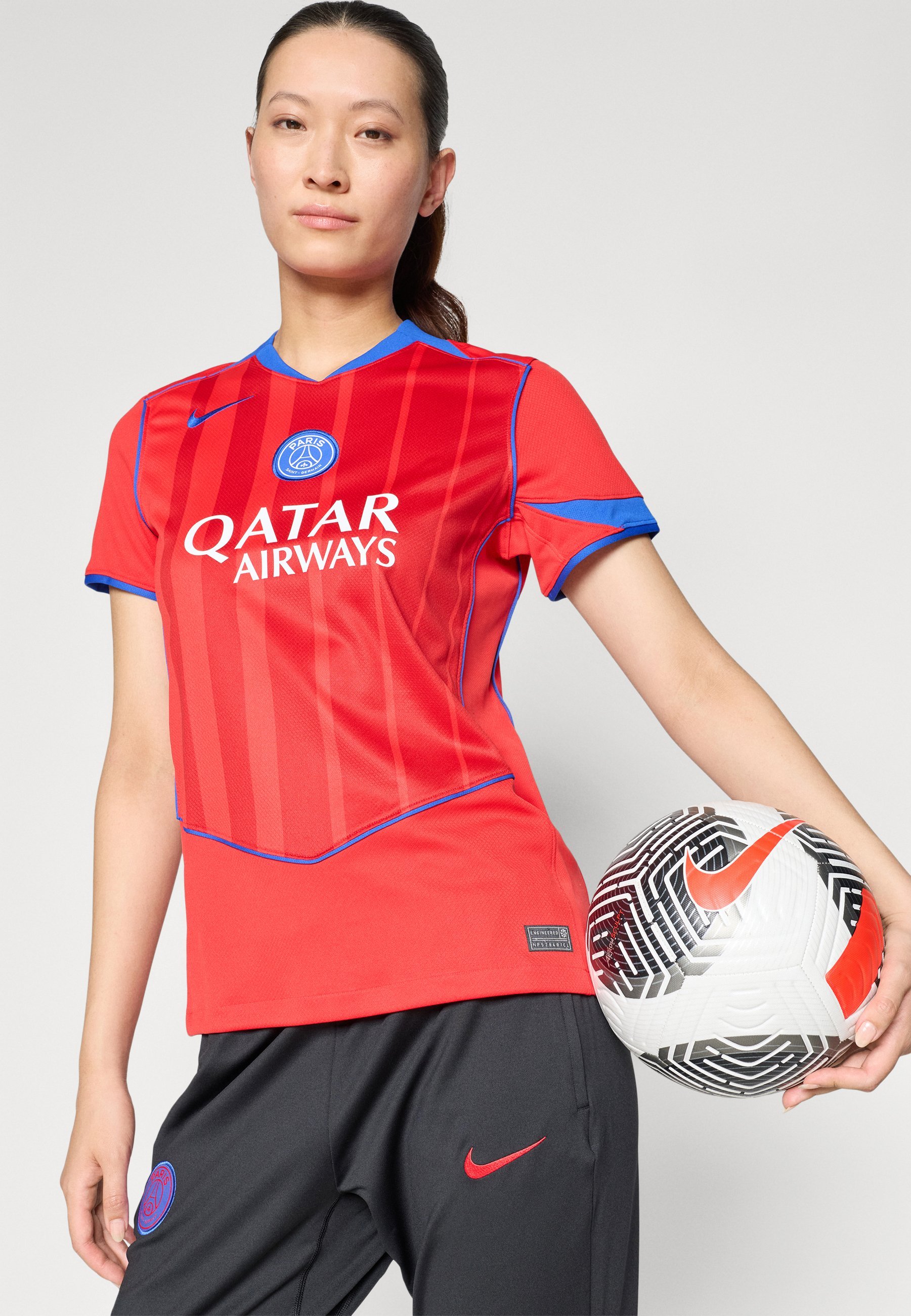 Nike Performance PARIS SAINT-GERMAIN 2025/26 STADIUM THIRD - Klubové oblečenie - globálna červená/športová červená/hyper kráľovská modrá