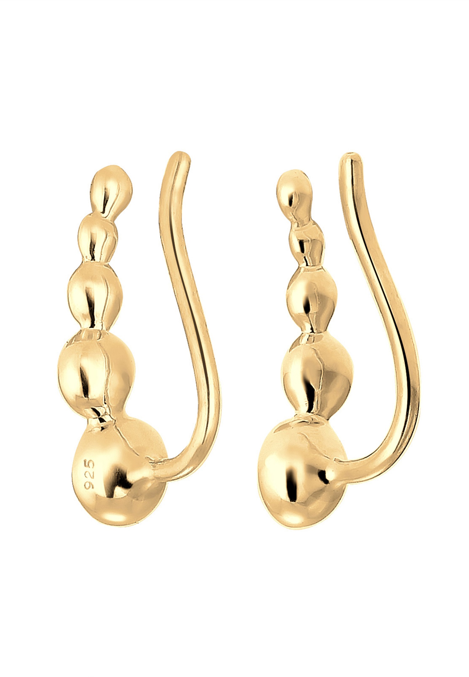 Elli Femmes Earcuff Geo avec cristaux en argent sterling 925