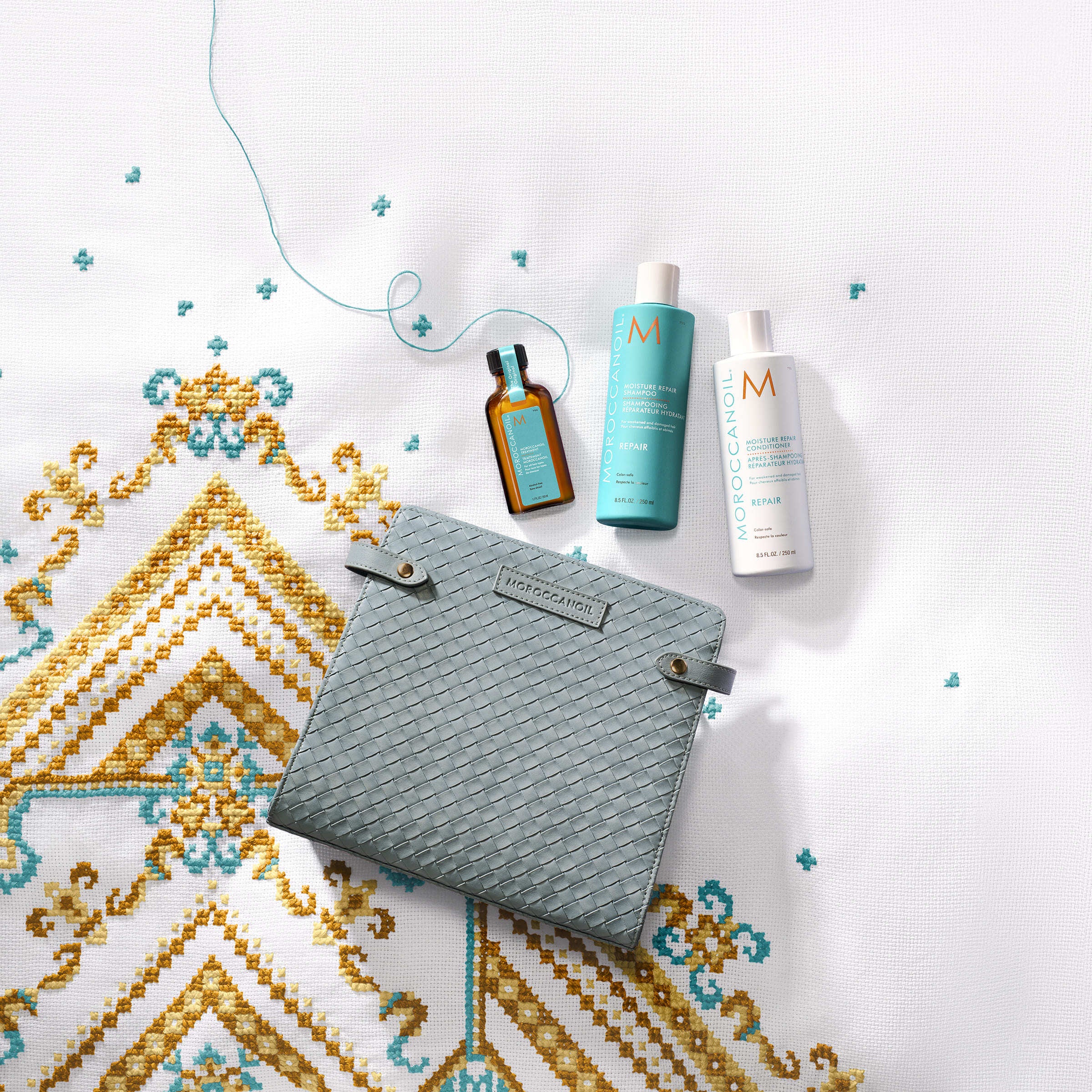 Repair Holiday Bag Repair - Cofanetti per Capelli, Shampoo Riparatore, Balsamo Riparatore Capelli, Olio Capelli
