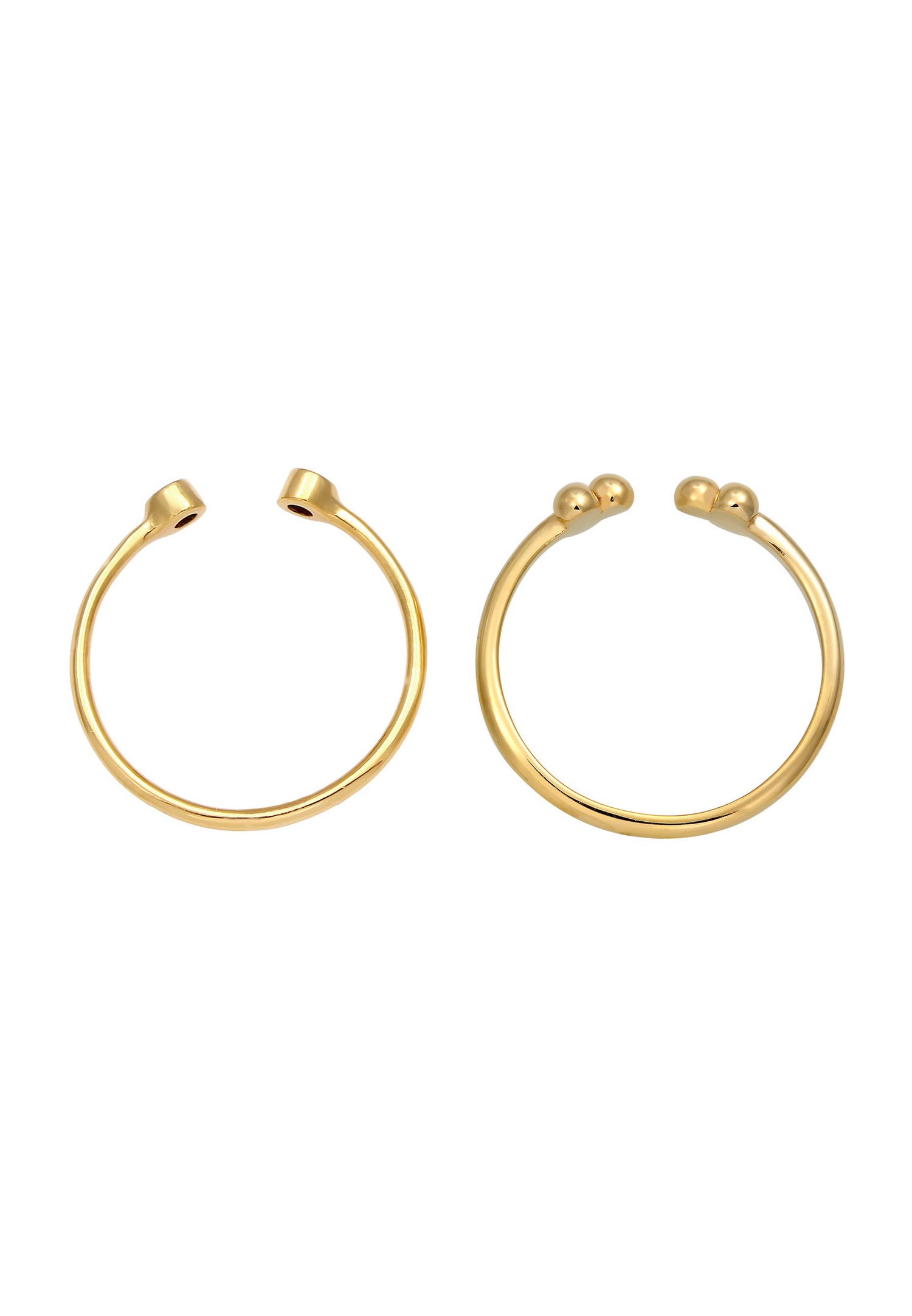 Elli Femmes Design Boule Set ouvert avec cristaux en argent sterling 925