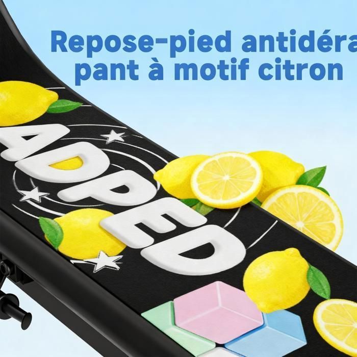 Patinete eléctrico plegable para niños - Motor de 250 W - Batería de 4,4 Ah - Ruedas de 6,5