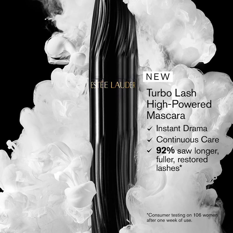 máscara para cílios Turbo Lash da Estée Lauder engrossa, curva e separa os cílios.