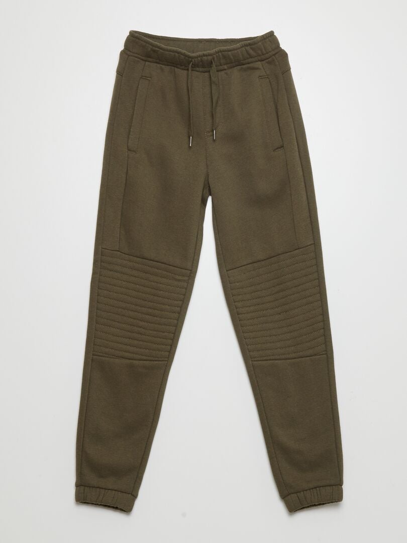 Fleece joggingbroek - Slim fit - Khaki